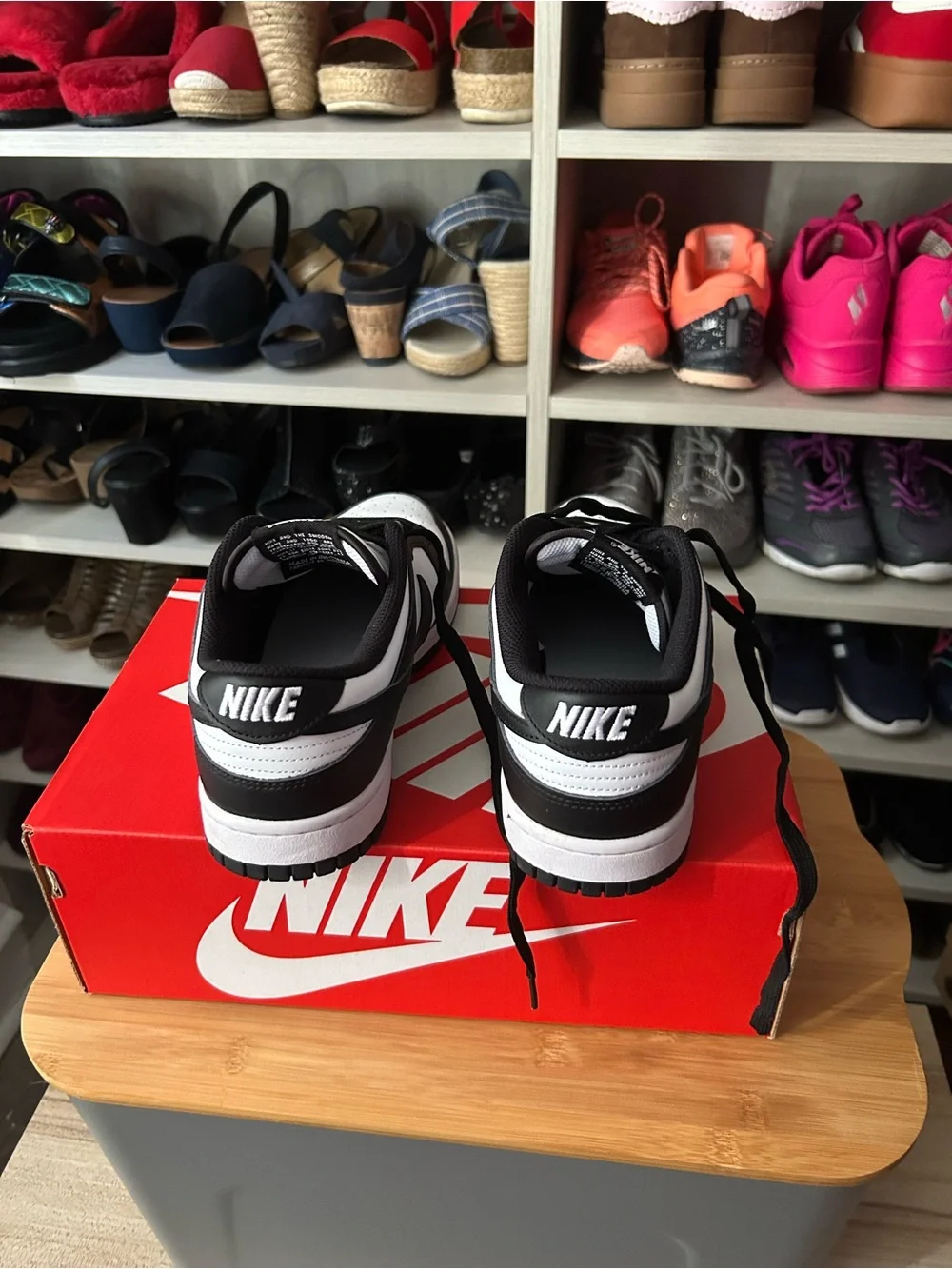 Black and White Nike Low Top Dunks (Panda)